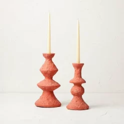 Short Clay Taper Candle Holder Red - Opalhouse™ Designed With Jungalow™ -Dream Interiors Shop GUEST 030eda6c 85df 45b9 bbc4 07bae42656d4 1