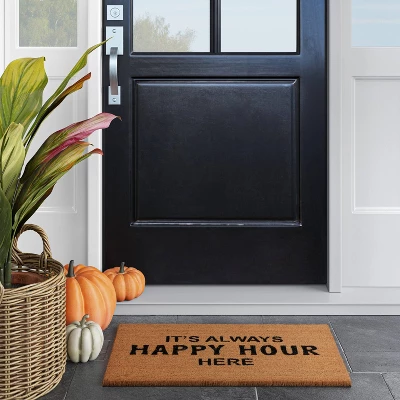 1'6"x2'6" It's Always Happy Hour Here Doormat Black - Opalhouse™ 1'6"x2'6" It's Always Happy Hour Here Doormat Black - Opalhouse™ -Dream Interiors Shop GUEST 1062532b 60df 418d 9fd5 ba4b6d623b96