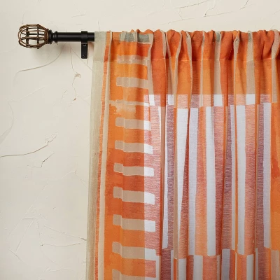 1pc Sheer Ophelia Printed Burnout Window Curtain Panel Orange - Opalhouse™ designed with Jungalow™ 1pc Sheer Ophelia Printed Burnout Window Curtain Panel Orange - Opalhouse™ Designed With Jungalow™ -Dream Interiors Shop GUEST 154e0bfa b339 41f9 9f40 0461976c9081