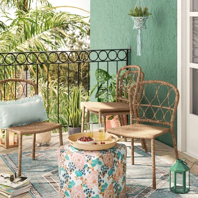 4pc Britanna Wicker Rattan Outdoor Patio Dining Chairs Arm Chairs Brown - Opalhouse™ 4pc Britanna Wicker Rattan Outdoor Patio Dining Chairs Arm Chairs Brown - Opalhouse™ -Dream Interiors Shop GUEST 18dd57db 5cce 4a71 951d fc2f6fb6b427