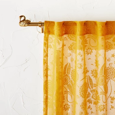 66"-120" Swan Curtain Rod Brass - Opalhouse™ designed with Jungalow™ 66"-120" Swan Curtain Rod Brass - Opalhouse™ Designed With Jungalow™ -Dream Interiors Shop GUEST 204d2995 018d 4058 885f 55b610ce057d