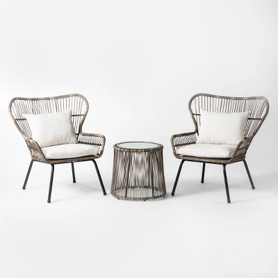 Latigo 3pc Rattan Patio Chat Set, Outdoor Furniture Set - Gray/Brown - Opalhouse™ Latigo 3pc Rattan Patio Chat Set, Outdoor Furniture Set - Gray/Brown - Opalhouse™ -Dream Interiors Shop GUEST 2fd6d717 8413 4005 98e2 e720e8fe252b