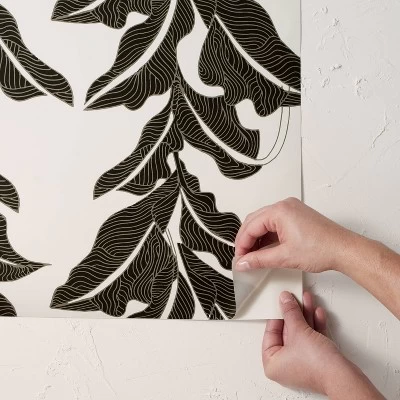 Botanical Leaf Peel and Stick Wallpaper Black/White - Opalhouse™ designed with Jungalow™ Botanical Leaf Peel And Stick Wallpaper Black/White - Opalhouse™ Designed With Jungalow™ -Dream Interiors Shop GUEST 3095b8ff 6f52 48aa 8a4a 02a4870ccbf4