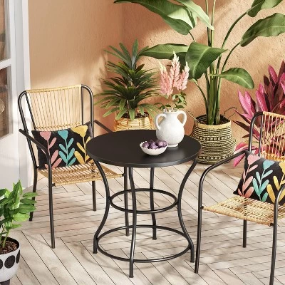Nolina 27.5" Round Bistro Patio Dining Table, Outdoor Furniture - Opalhouse™ designed with Jungalow™ Nolina 27.5" Round Bistro Patio Dining Table, Outdoor Furniture - Opalhouse™ Designed With Jungalow™ -Dream Interiors Shop GUEST 3363aca5 e699 4998 bc21 d67f9efa61c4