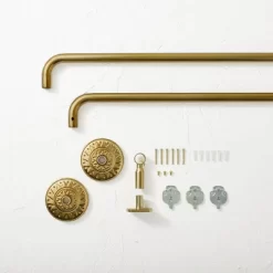 66"-120" Medallion Snap Grip French Curtain Rod Brass - Opalhouse™ Designed With Jungalow™ -Dream Interiors Shop GUEST 34d78b5a 5da3 4bcd ae5c 12c693e0d007