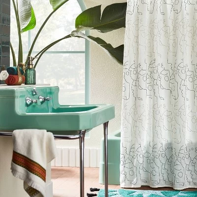 In This Together Shower Curtain White - Opalhouse™ designed with Jungalow™ In This Together Shower Curtain White - Opalhouse™ Designed With Jungalow™ -Dream Interiors Shop GUEST 46a4f171 ee6f 4c0f aaa9 0daa2f34fe5c