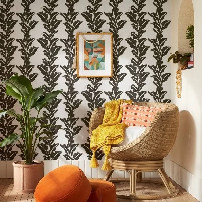 Botanical Leaf Peel and Stick Wallpaper Black/White - Opalhouse™ designed with Jungalow™ Botanical Leaf Peel And Stick Wallpaper Black/White - Opalhouse™ Designed With Jungalow™ -Dream Interiors Shop GUEST 4e33c7e9 90a0 436a 87ca 5d5bd5ee650a