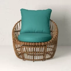 Topanga Club Chair With Ottoman - Blue/Brown - Opalhouse™ Designed With Jungalow™ 2 Topanga Club Chair With Ottoman - Blue/Brown - Opalhouse™ Designed With Jungalow™ -Dream Interiors Shop GUEST 57174ce6 b0ee 4e8d 9b5e 59abdb5c543f