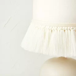 Small Table Lamp With Fringe Shade Off-White (Includes LED Light Bulb) - Opalhouse™ Designed With Jungalow™ -Dream Interiors Shop GUEST 7079ad87 cd05 4cd7 9819 853a3f7ddc63