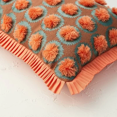 Oblong Jungalow Fringe Pom Decorative Throw Pillow Orange Coral - Opalhouse™ designed with Jungalow™ Oblong Jungalow Fringe Pom Decorative Throw Pillow Orange Coral - Opalhouse™ Designed With Jungalow™ -Dream Interiors Shop GUEST 71ccb446 82a3 4c9c bc34 244411ddc726