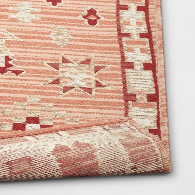 7'x10' Tapestry Rectangular Woven Outdoor Area Rug Red/Pink - Opalhouse™ 7'x10' Tapestry Rectangular Woven Outdoor Area Rug Red/Pink - Opalhouse™ -Dream Interiors Shop GUEST 77b641b6 dcd1 40f9 b161 7be739e1e714 1