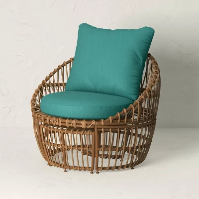 Topanga Club Chair with Ottoman - Blue/Brown - Opalhouse™ designed with Jungalow™ Topanga Club Chair With Ottoman - Blue/Brown - Opalhouse™ Designed With Jungalow™ -Dream Interiors Shop GUEST 7d411222 8a81 4acc 95e3 d64be1f9f52c