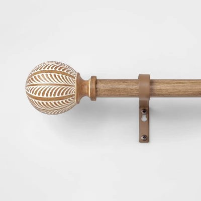 Carved Light Woodtone Ball Curtain Rod Natural - Opalhouse™ Carved Light Woodtone Ball Curtain Rod Natural - Opalhouse™ -Dream Interiors Shop GUEST 7e070734 076e 44dc 94e6 de22767e0af4