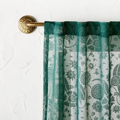 36"-66" Medallion Snap Grip French Curtain Rod Brass - Opalhouse™ designed with Jungalow™ 36"-66" Medallion Snap Grip French Curtain Rod Brass - Opalhouse™ Designed With Jungalow™ -Dream Interiors Shop GUEST 87d1fd25 149c 4ac9 ba4a b0daa5af47d6