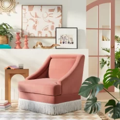 30" X 24" Painted Look Pattern Framed Canvas - Opalhouse™ Designed With Jungalow™