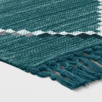 5' x 7' Soft Moroccan Tapestry with Double Knot Fringe Woven Outdoor Rug Teal - Opalhouse™ 5' X 7' Soft Moroccan Tapestry With Double Knot Fringe Woven Outdoor Rug Teal - Opalhouse™ -Dream Interiors Shop GUEST 997dcd8d cab4 4f9a ac65 0ee138b4016b