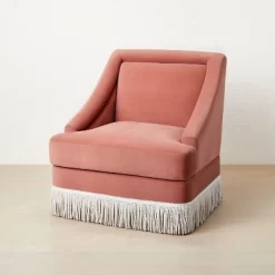 Alberhill Velvet Accent Chair With Fringe - Opalhouse™ Designed With Jungalow™ -Dream Interiors Shop GUEST a709b307 4458 4ecc 9b30 83a9319c5ed7