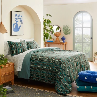 Jungalow Sun in the Water Duvet Cover & Sham Set Teal - Opalhouse™ designed with Jungalow™ Jungalow Sun In The Water Duvet Cover & Sham Set Teal - Opalhouse™ Designed With Jungalow™ -Dream Interiors Shop GUEST b4e8950f 6156 4982 bd76 e9803e1ffea3