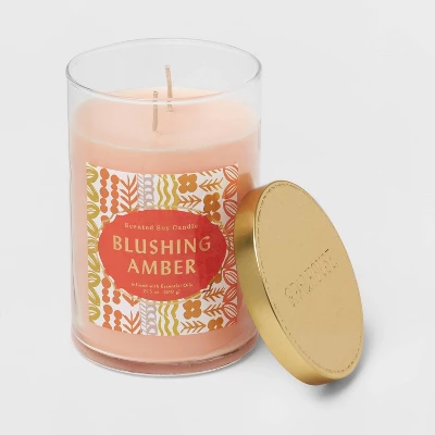 21.5oz 2-Wick Blushing Amber Lidded Glass Jar Candle Orange - Opalhouse™ 21.5oz 2-Wick Blushing Amber Lidded Glass Jar Candle Orange - Opalhouse™ -Dream Interiors Shop GUEST bcff055a 79d9 4934 9b73 ffee46c60a88