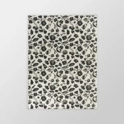 Floral Outdoor Rug Black - Opalhouse™