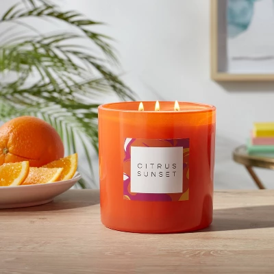 28oz Glass Citrus Sunset Candle Orange - Opalhouse™ 28oz Glass Citrus Sunset Candle Orange - Opalhouse™ -Dream Interiors Shop GUEST ce1477ee cbd0 4d8b 8ded ecc5dab18d0d