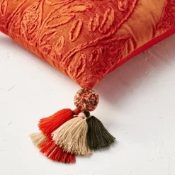 14"x20" Oblong Embroidered Leaf Pattern Accent Pillow Rust - Opalhouse™ Designed With Jungalow™ 2 14"x20" Oblong Embroidered Leaf Pattern Accent Pillow Rust - Opalhouse™ Designed With Jungalow™ -Dream Interiors Shop GUEST d63fc097 241b 42e6 a759 c0f0cd01ee03