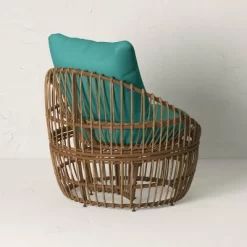 Topanga Club Chair With Ottoman - Blue/Brown - Opalhouse™ Designed With Jungalow™ 3 Topanga Club Chair With Ottoman - Blue/Brown - Opalhouse™ Designed With Jungalow™ -Dream Interiors Shop GUEST db6f5d67 275a 4bfa 9fae 3ff68f41b8d1