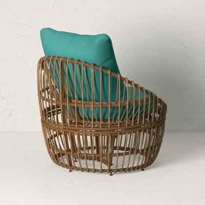 Topanga Club Chair with Ottoman - Blue/Brown - Opalhouse™ designed with Jungalow™ Topanga Club Chair With Ottoman - Blue/Brown - Opalhouse™ Designed With Jungalow™ -Dream Interiors Shop GUEST db6f5d67 275a 4bfa 9fae 3ff68f41b8d1