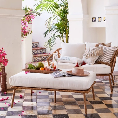 Britanna Oversized Patio Ottoman - Linen - Opalhouse™ Britanna Oversized Patio Ottoman - Linen - Opalhouse™ -Dream Interiors Shop GUEST de9a533d b55e 48a9 be0b d26195903417