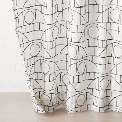 1pc Light Filtering Embroidery Bridges Window Curtain Panel White - Opalhouse™ designed with Jungalow™ 1pc Light Filtering Embroidery Bridges Window Curtain Panel White - Opalhouse™ Designed With Jungalow™ -Dream Interiors Shop GUEST ef34c50e f06b 4788 91d8 67cee1840fd9