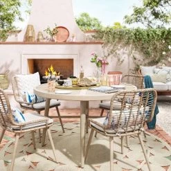 Leona 46" Round Crushed Bamboo Stamped Steel Top Patio Dining Table - Opalhouse™ 2 Leona 46" Round Crushed Bamboo Stamped Steel Top Patio Dining Table - Opalhouse™ -Dream Interiors Shop GUEST f04b764c a584 4bfe b9ea 6c0ea8ed5c2c