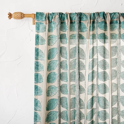 Pineapple Faux Wood Curtain Rod Natural Wood - Opalhouse™ designed with Jungalow™ Pineapple Faux Wood Curtain Rod Natural Wood - Opalhouse™ Designed With Jungalow™ -Dream Interiors Shop GUEST f73a795c 41c7 45c7 a356 6d72b772f6e1